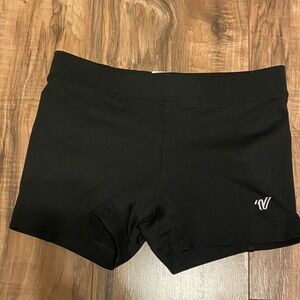 Varsity Black Women's Athletic Shorts